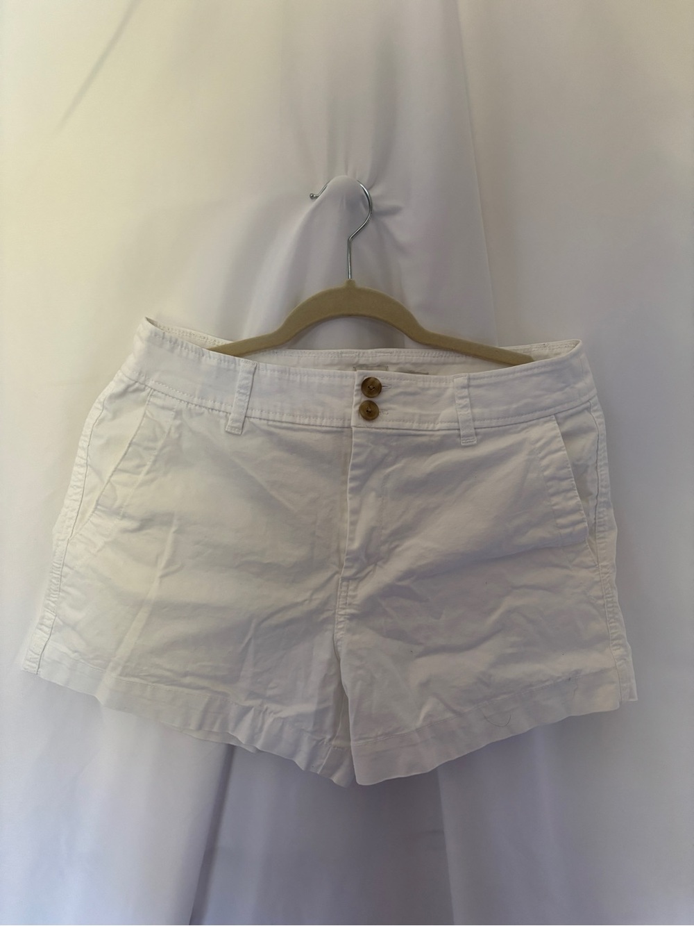 a new day White Mid-Rise Cotton Bermuda Shorts